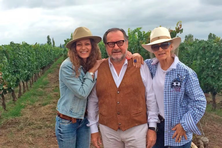 Michel Rolland, junto a su esposa Dany Rolland.