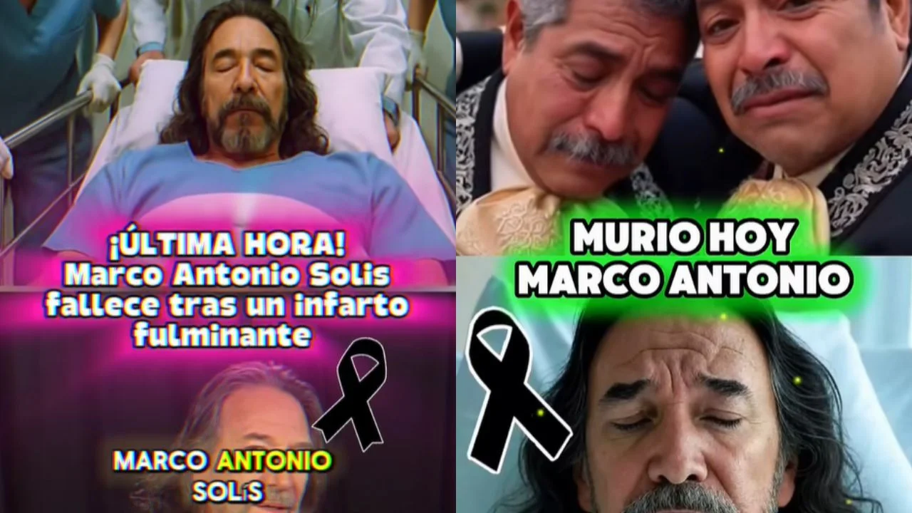 Publicaciones de TikTok que afirman la muerte de Marco Antonio Solís.