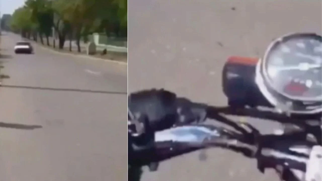 Video del accidente en motocicleta donde surge la frase "no te quites el casco wey"