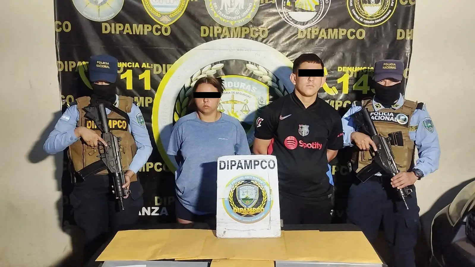 Pareja que recaudaba miles de lempiras en extorsiones en el Distrito Central