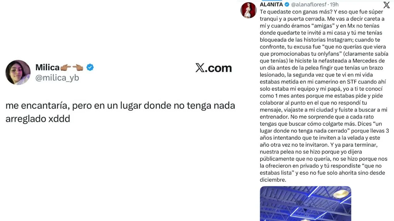 Foto de la polémica de Alana con Milica 