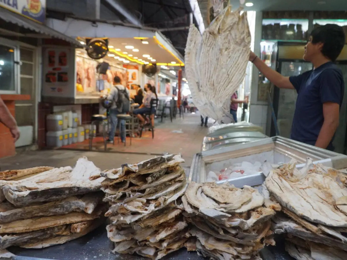 pescado seco en el mercado Dandy