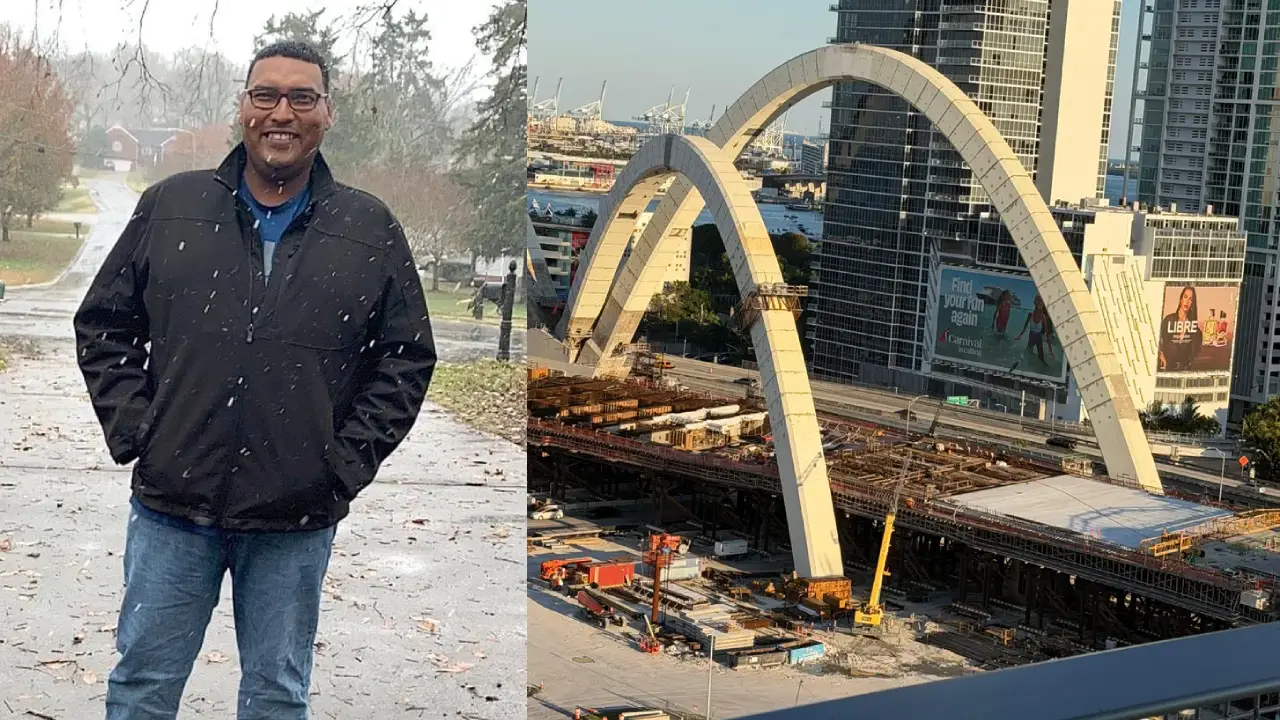 Imagen de Hondureño muere al caer de puente en Miami: estaba trabajando en su construcción