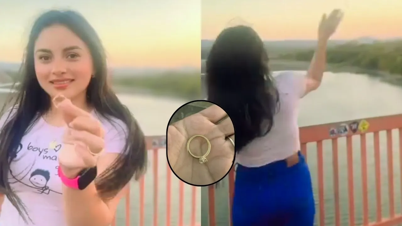 Vídeo: Joven lanzó anillo de compromiso al río tras infidelidad de su novio Imagen de Vídeo: Joven lanzó anillo de compromiso al río tras infidelidad de su novio