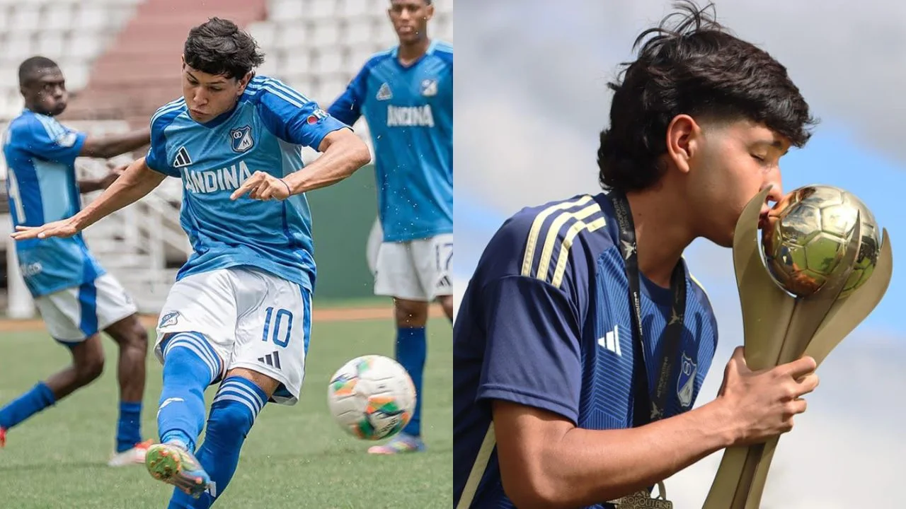 Santiago Castrillón en su carrera con Millonarios FC.