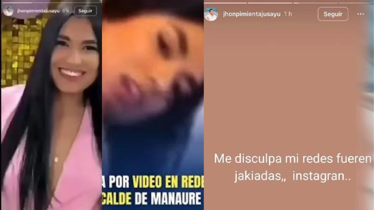 Publicaciones en las historias del alcalde de Manaure, Jhon Galvi.