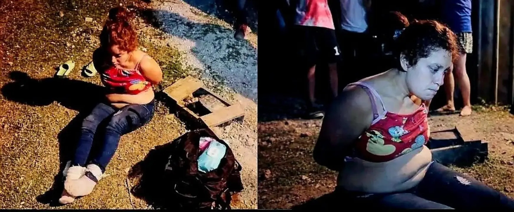 mujer amarrada vecina