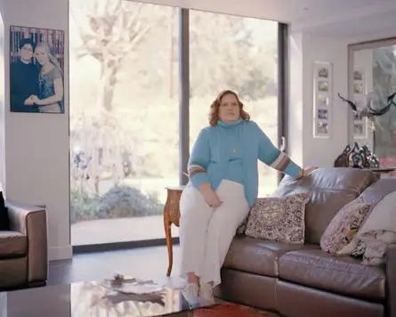 Christine Dawood, fotografiada en su casa