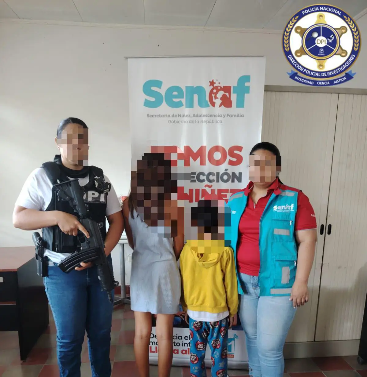 Fotos de los Rescatan menores Olancho