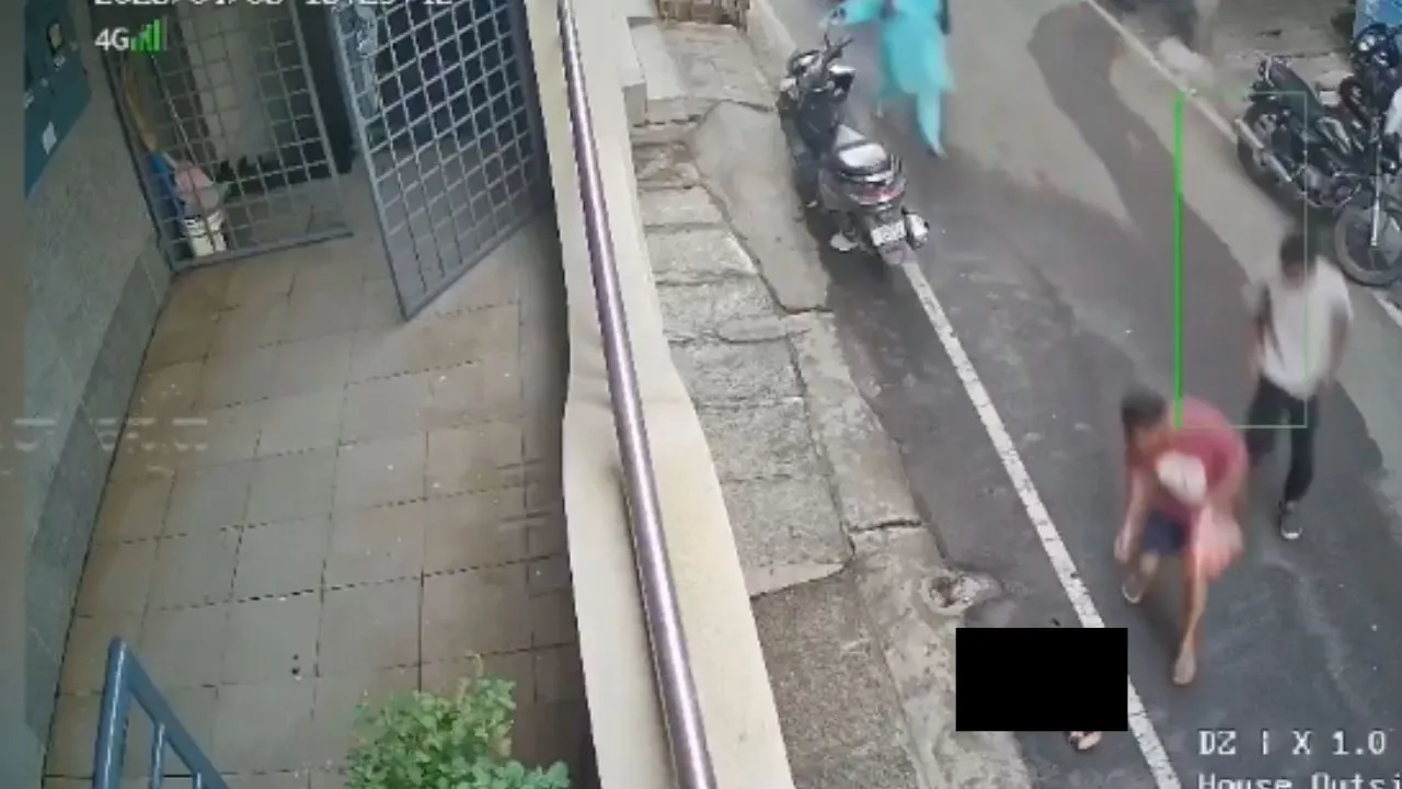 Imagen del lugar donde cayó la menor.