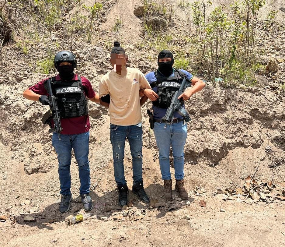 Alias 'Puñal' tras ser capturado.