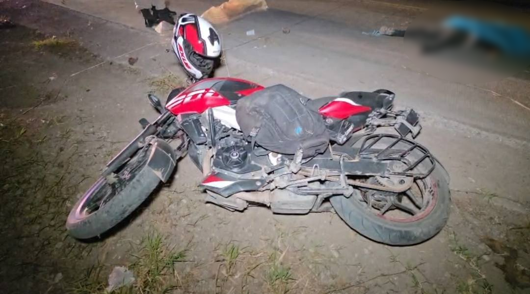 Foto del accidente donde muere joven hondureño que supo que sería padre 