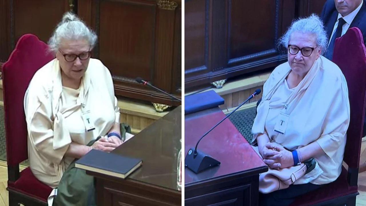 Collage de fotos de Cramen Pano declranco en el juicio