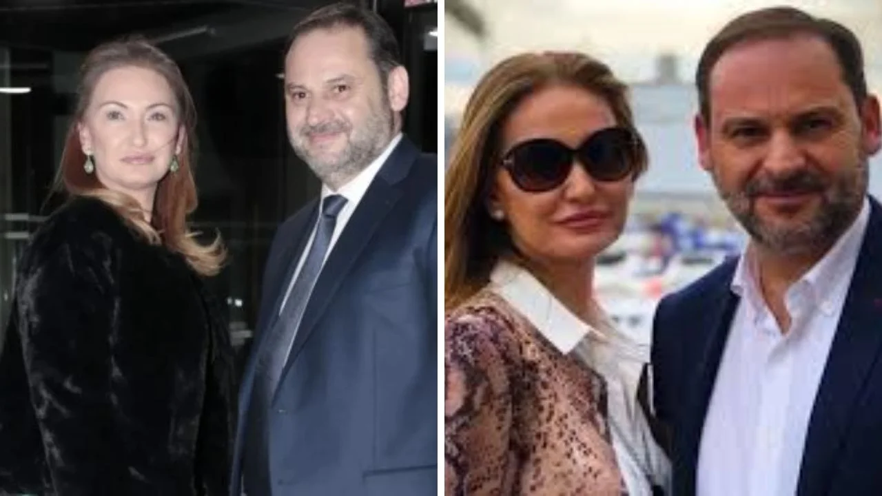 Collage de fotos de Carolina Perles junto a Ábalos