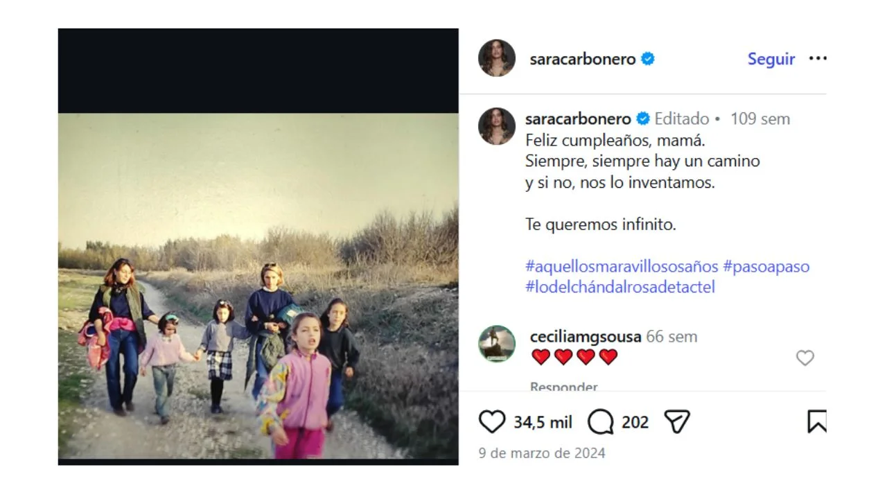 Cuántos años tenía la madre de Sara Carbonero