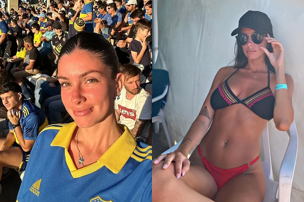 Daniela, aficionada argentina del Boca