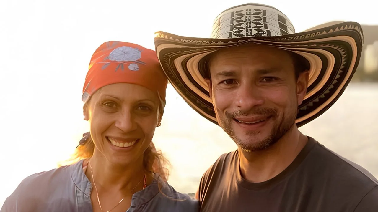 Carlo Vallejo Mora y su esposa Erika Fontalvo