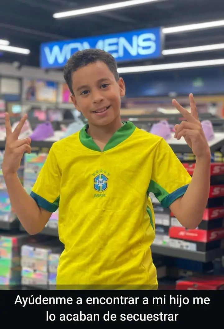 Foto del menor raptado en Taulabé, Comayagua