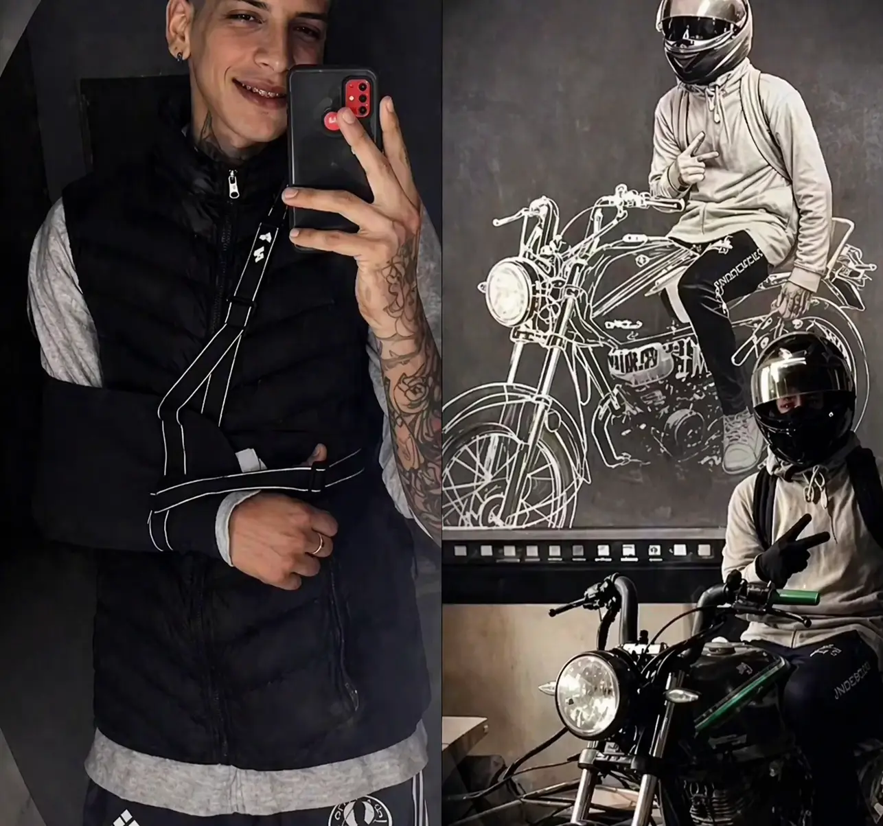 Fotos del motociclista que muere en rodada en Argentina