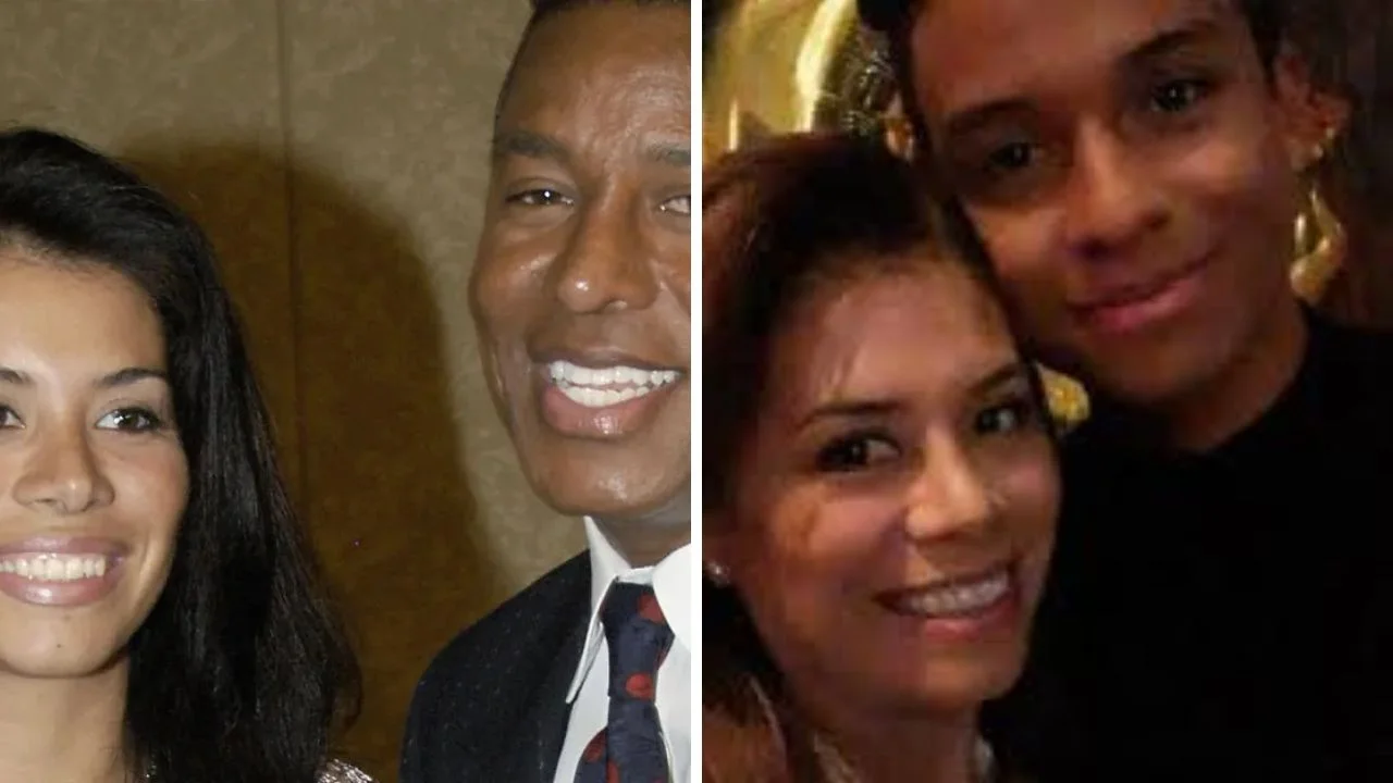 Foto de Jaafar Jackson y sus padres 