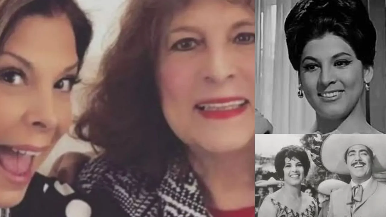 Collage de fotos de Lucha Moreno con su hija Mimi