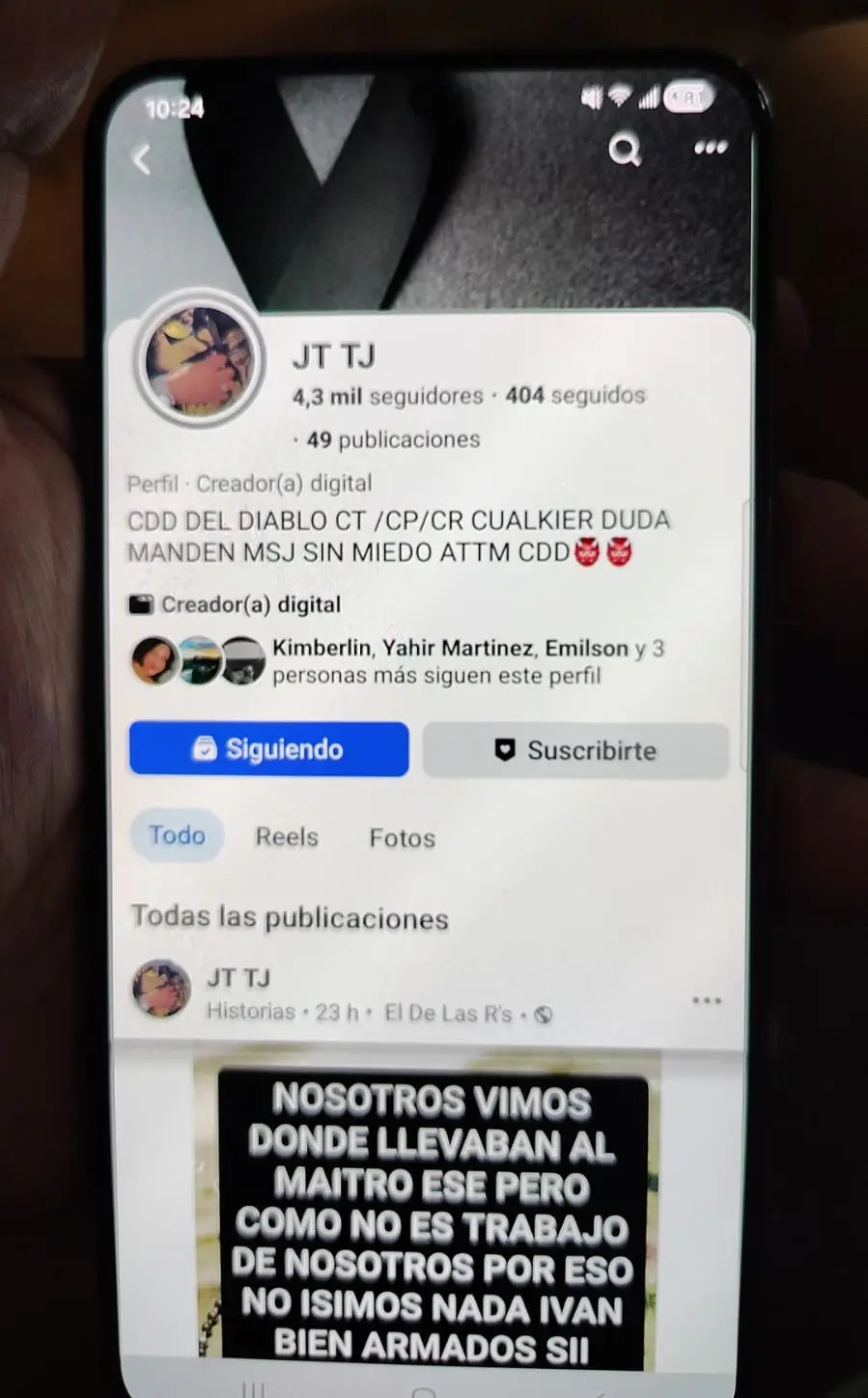 Mensaje del Cartel del Diablo tras crimen del cafetalero, Óscar Núñez