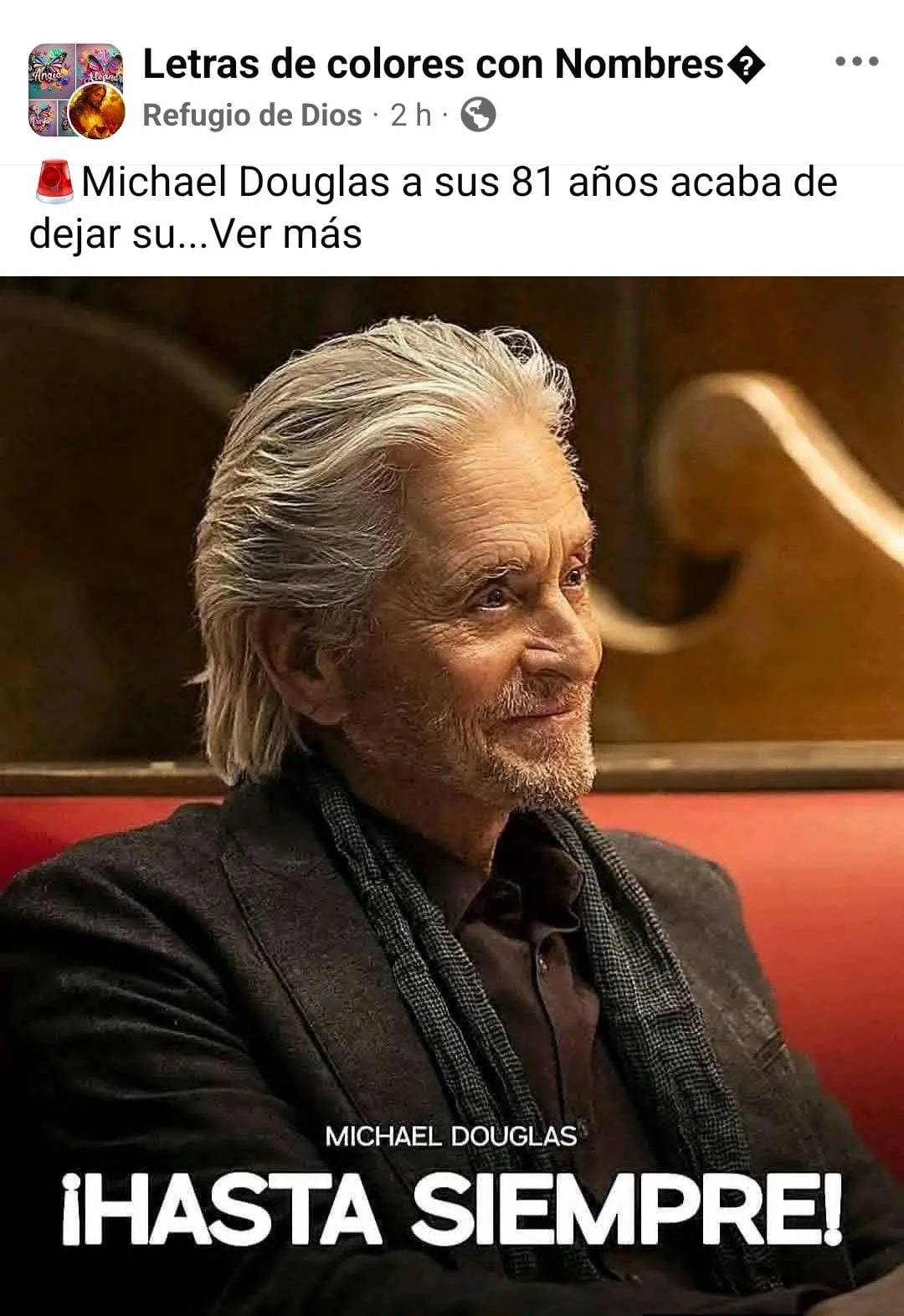 Michael Douglas murió 