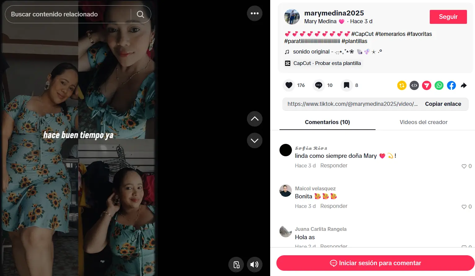 último posteo de olanchana asesinada