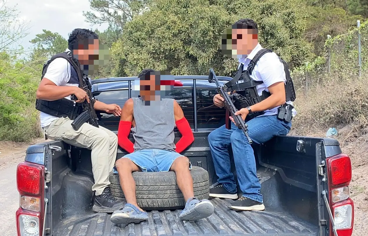 Foto del olanchano capturado luego de que abusó de dos hermanas 