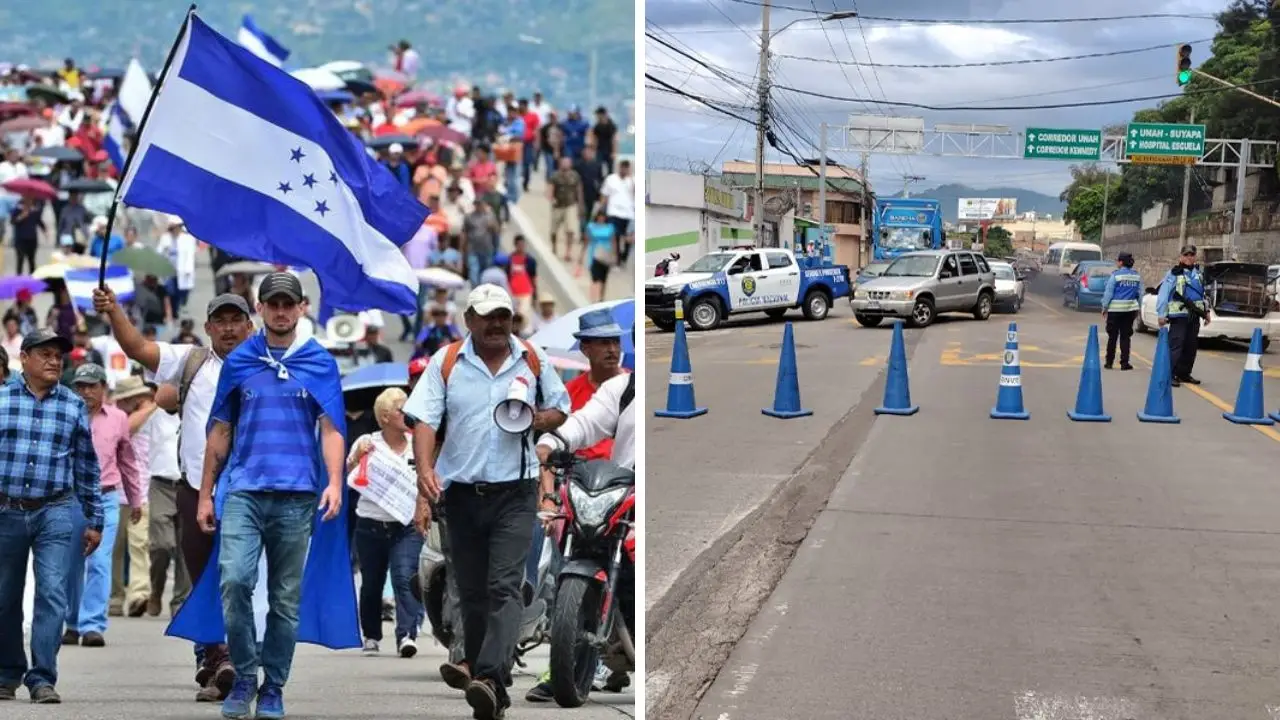 Imagen de Calles que estarán cerradas este 1 de mayo por movilizaciones en Tegucigalpa
