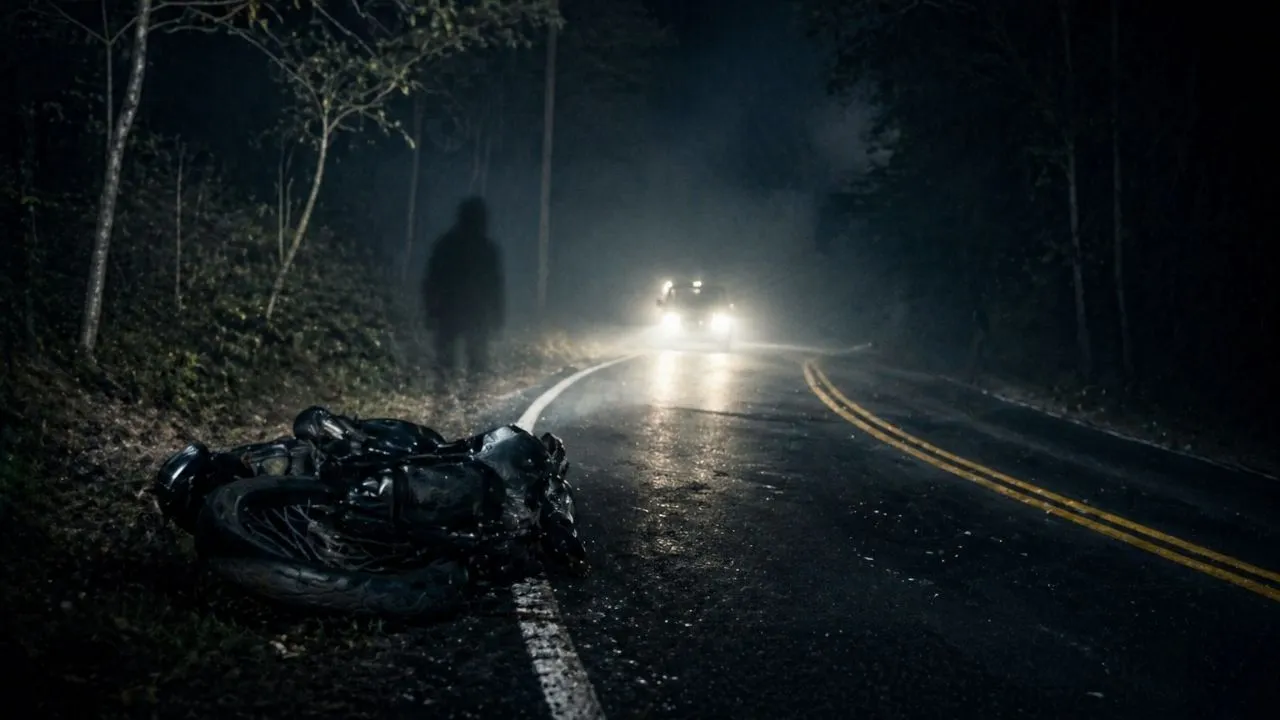 Imagen de Reportero asegura haber visto una figura antes de hallar muerto a motociclista