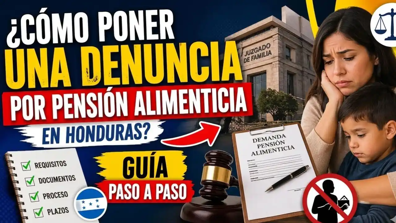 Imagen de ¿Cómo poner una denuncia por pensión alimenticia en Honduras?: guía paso a paso