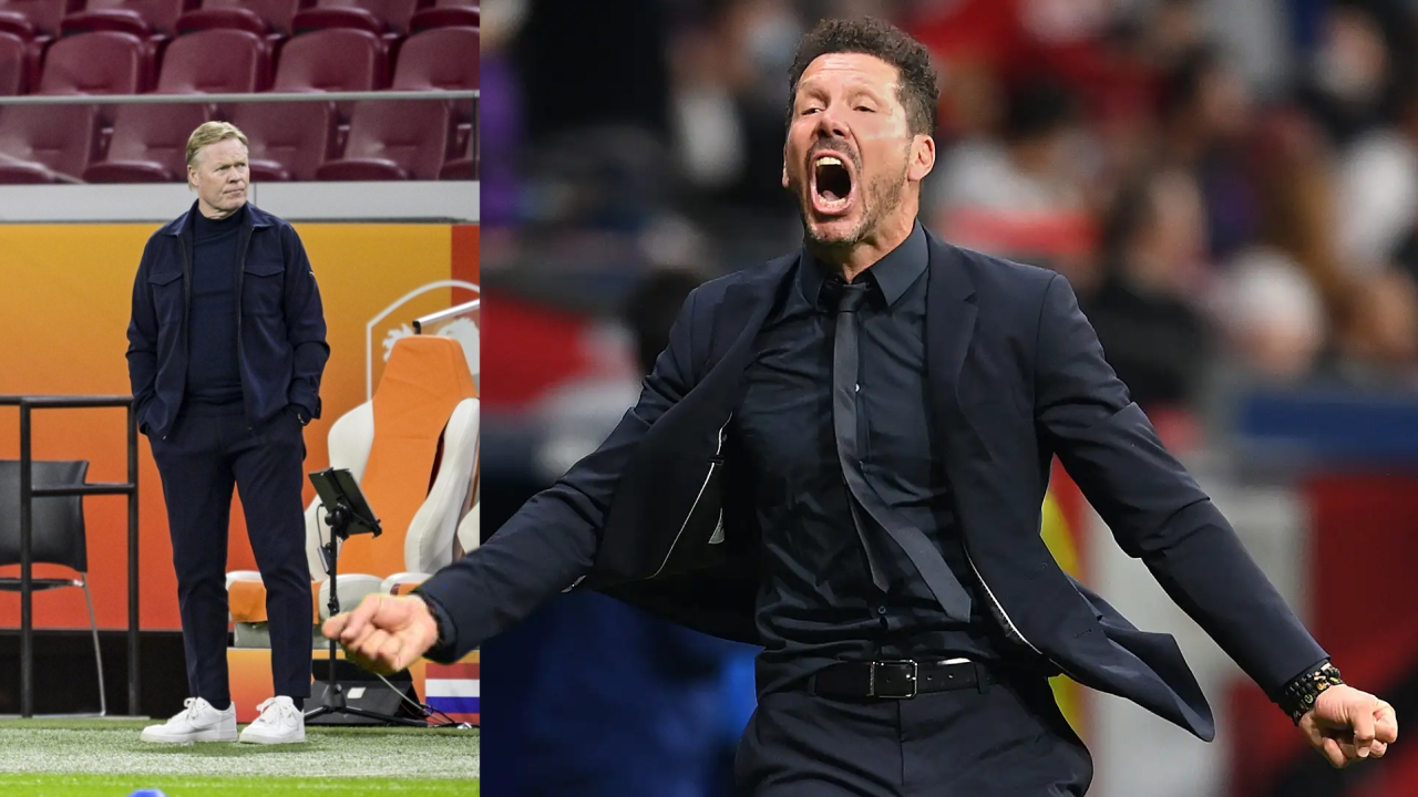 Imagen de Koeman alaba a Simeone por su 'mérito' en Atleti y cree 'exagerado' culpar al árbitro