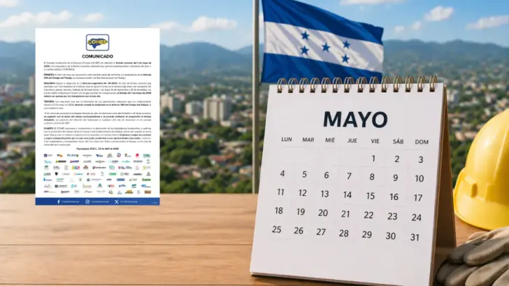 Imagen Principal de Nota: ¡Se viene otro feriado! Cohep anuncia cuando dará el Día del Trabajador