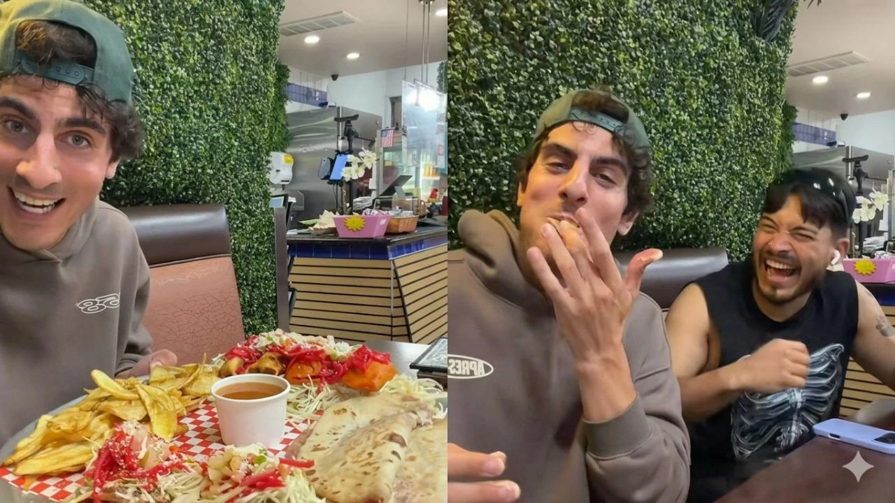 Imagen de Influencer 'gringo' prueba las baleadas y pollo chuco y se enamora de Honduras