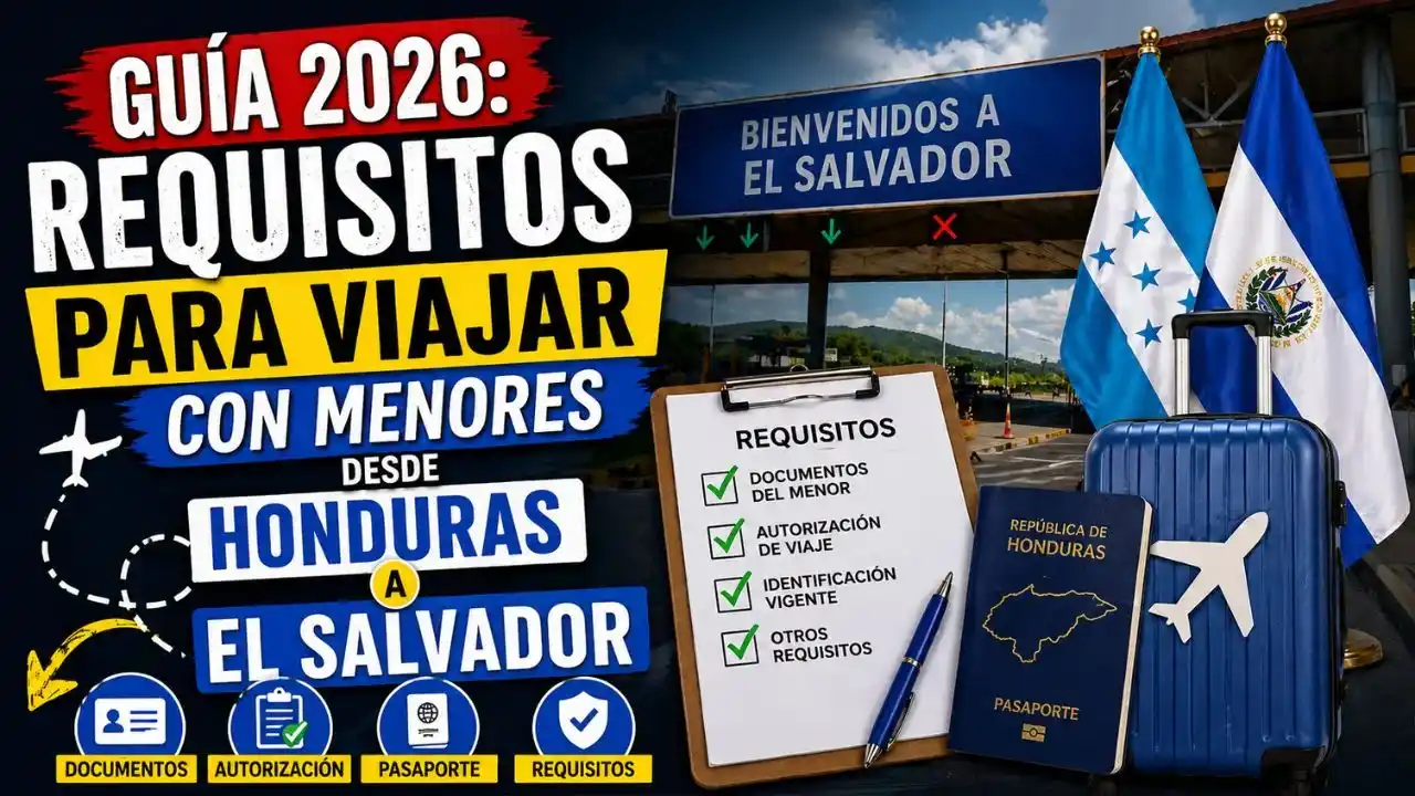 Guía 2026: requisitos para viajar con menores desde Honduras a El Salvador Imagen de Guía 2026: requisitos para viajar con menores desde Honduras a El Salvador