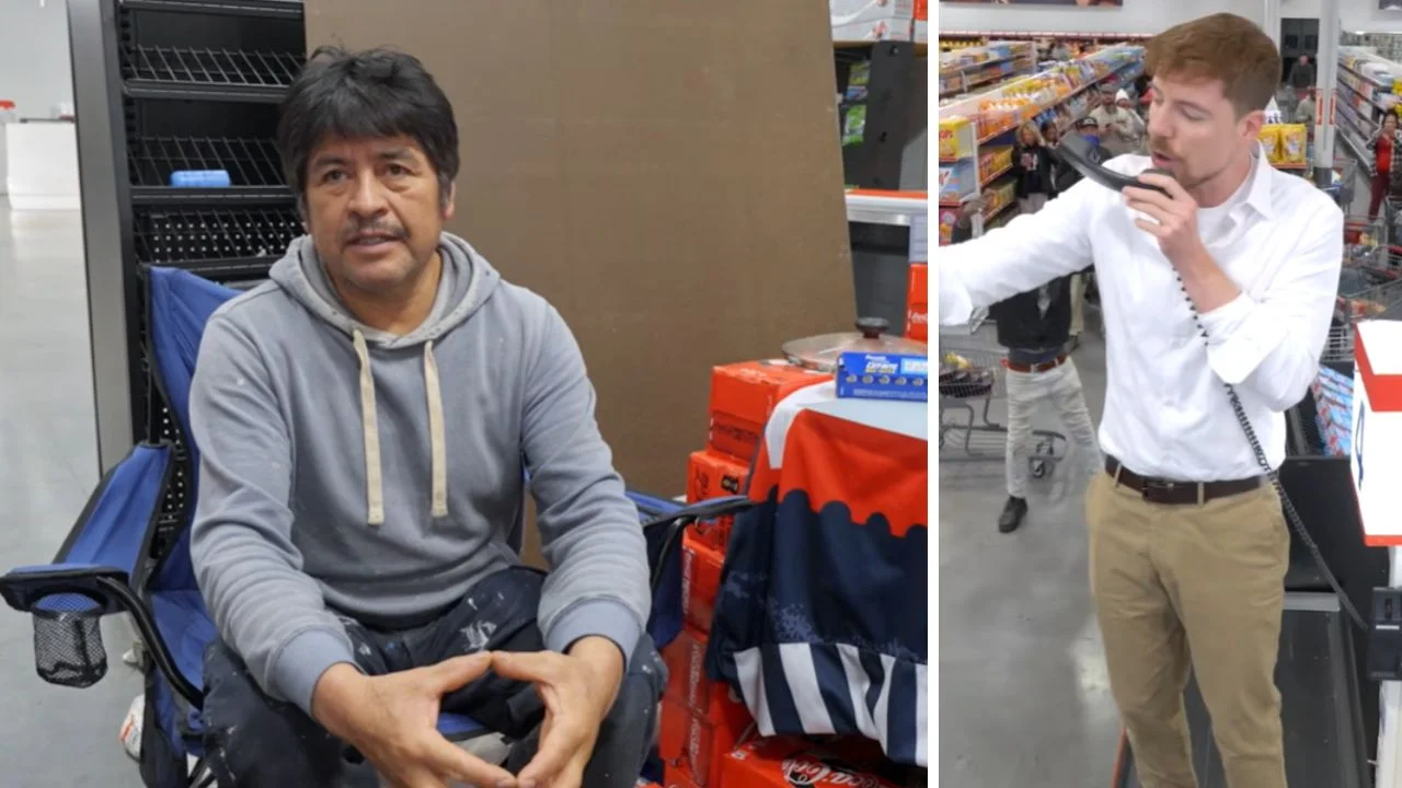 Imagen de Juan del video de MrBeast: Quién es y quién ganó el reto viral en el supermercado