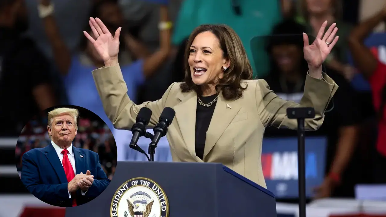 Imagen de Kamala Harris arremete contra Donald Trump: lo llama 'jefe de la mafia'
