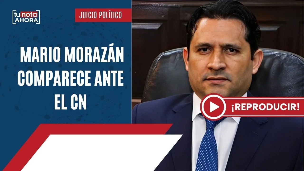 Imagen Principal de Nota: TuNota Ahora: Mario Morazán comparece ante el pleno del CN