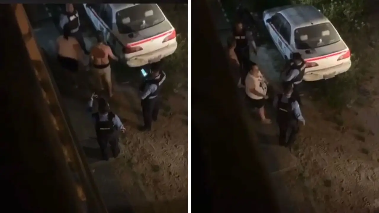 Imagen de ‘Pélame la v****' Mujer se va a los golpes con policías en Choluteca