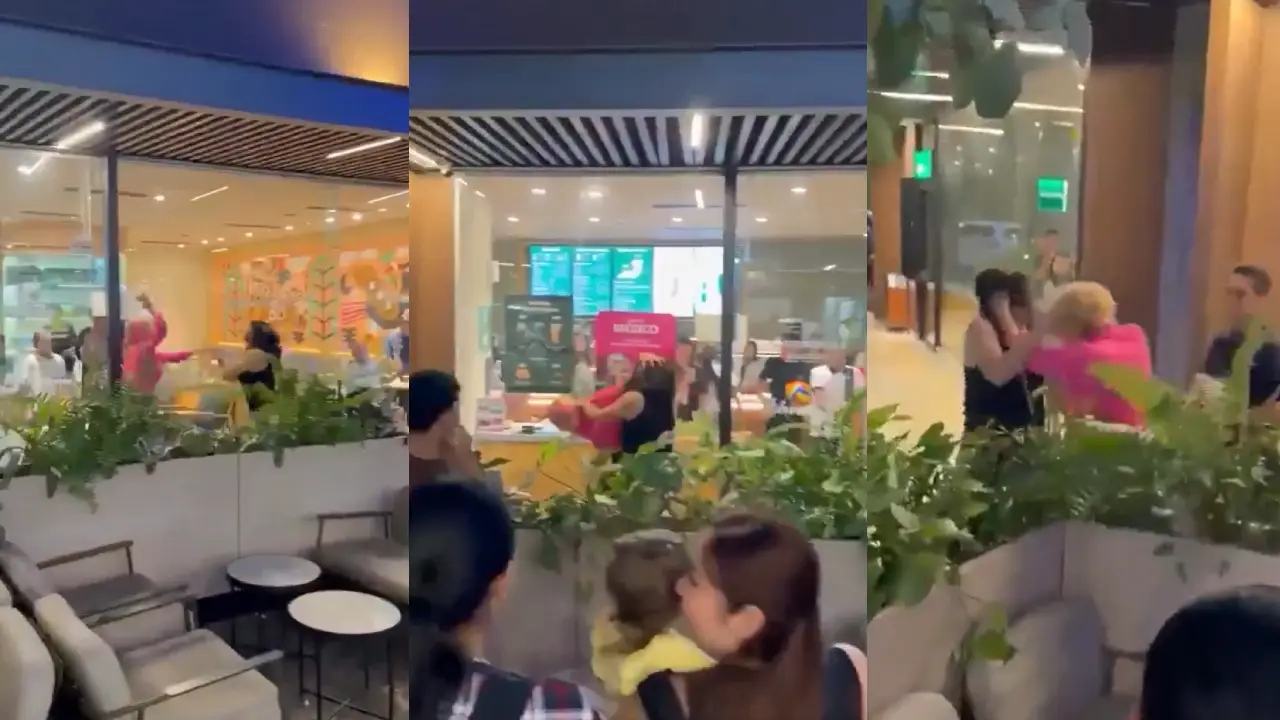 Imagen de VIDEO: Por disputa romántica, mujeres pelean dentro de centro comercial