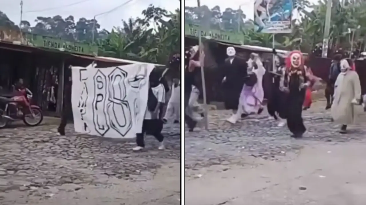 Imagen de Presuntos pandilleros de la 18 realizan su propia 'procesión' en Semana Santa
