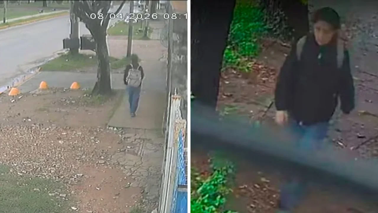 Fotos de camaras de seguridad en donde sale caminando Maitena 