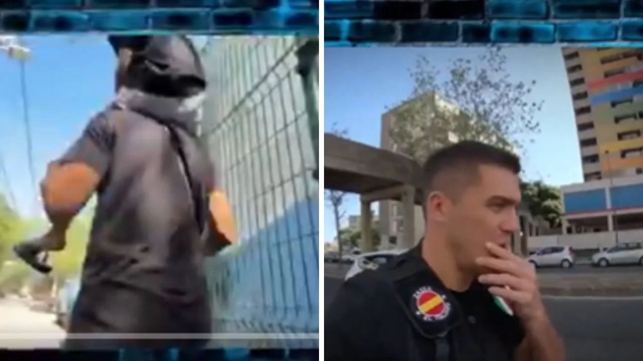 Fotos referencial del video de Zazza en Brasil que fue borrado.