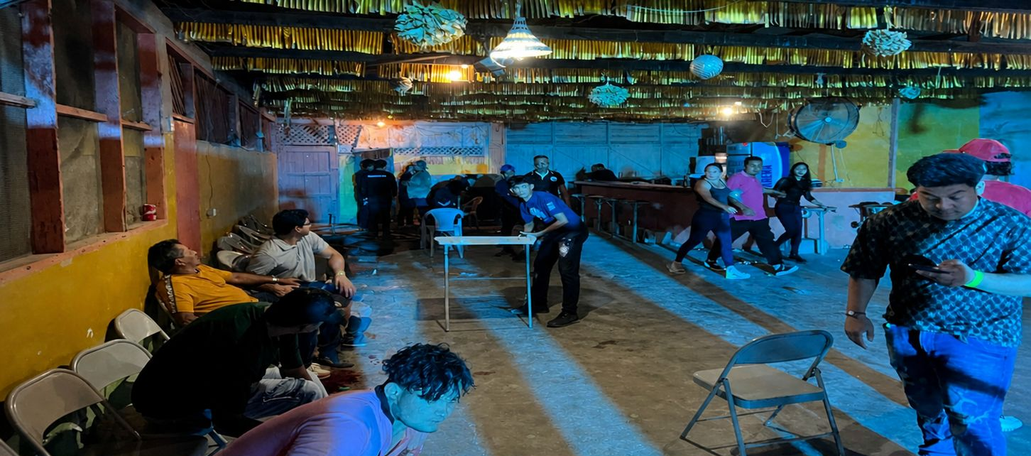 Foto del tiroteo durante elección de reina infantil en Choloma