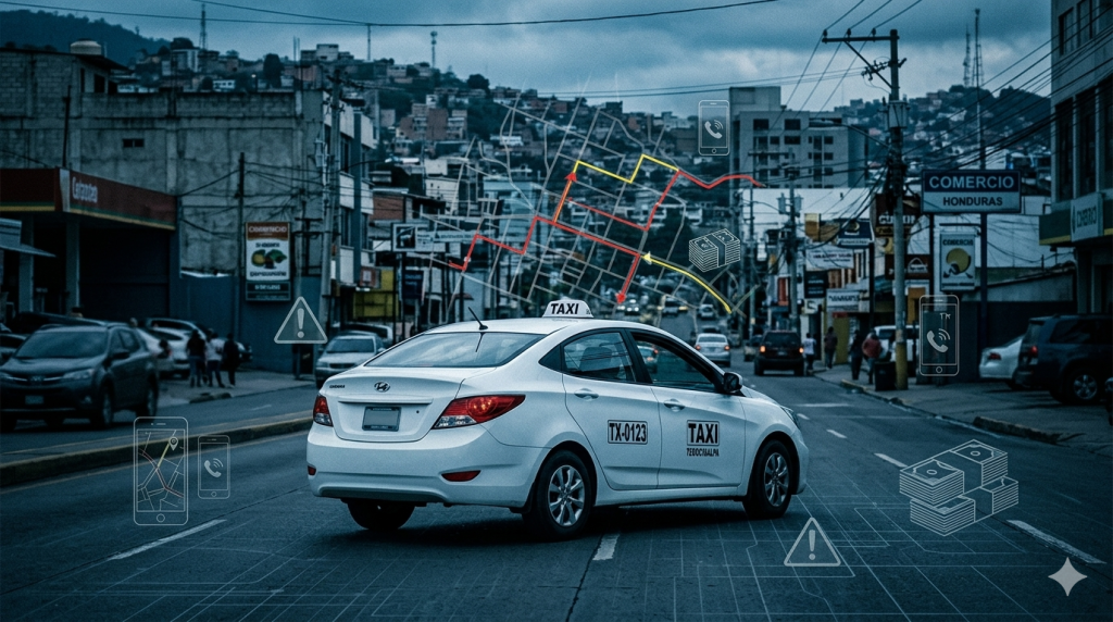 Taxi medio usado por Los Vampijs