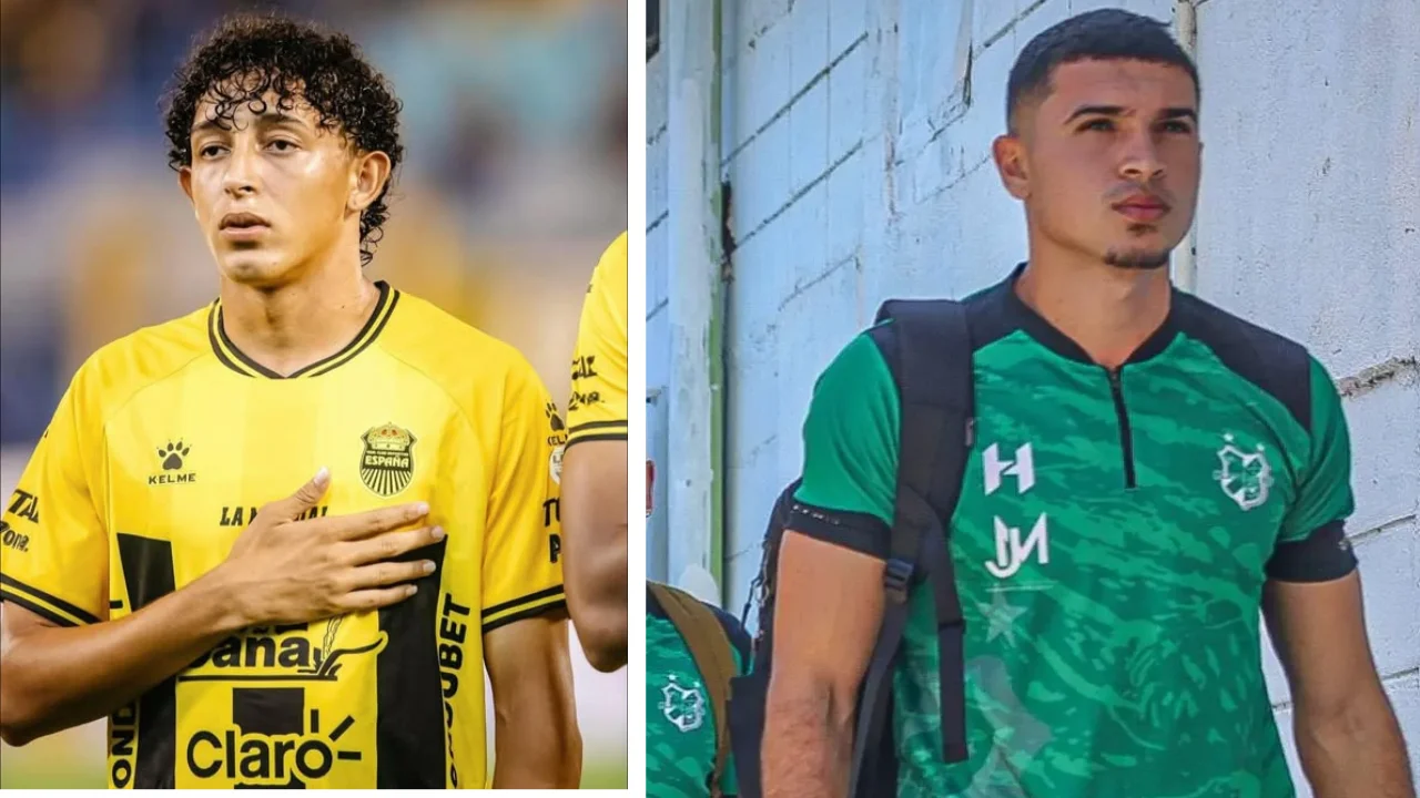 Nixon Cruz y Erick Puerto, jóvenes promesas del fútbol hondureño. Keyrol Figueroa