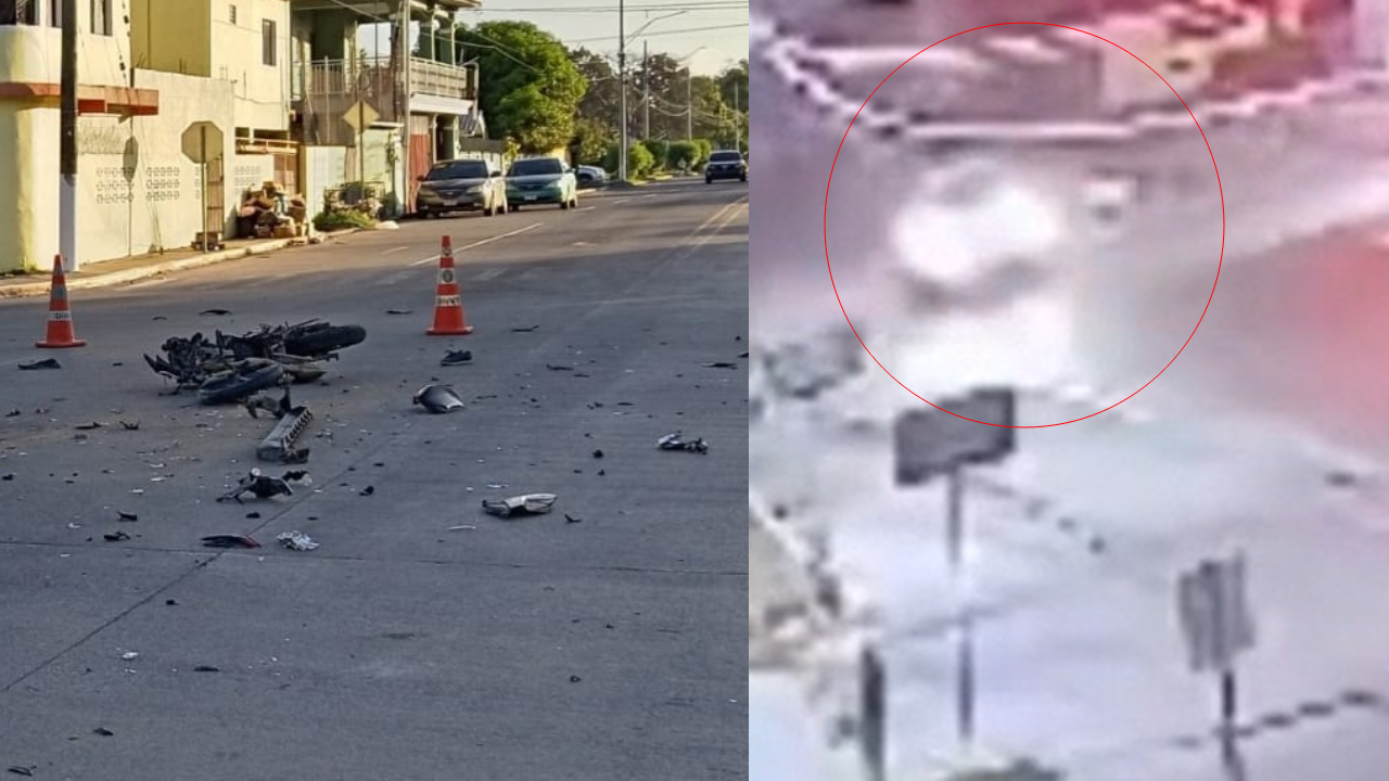 Video captó accidente de motocicleta en La Ceiba