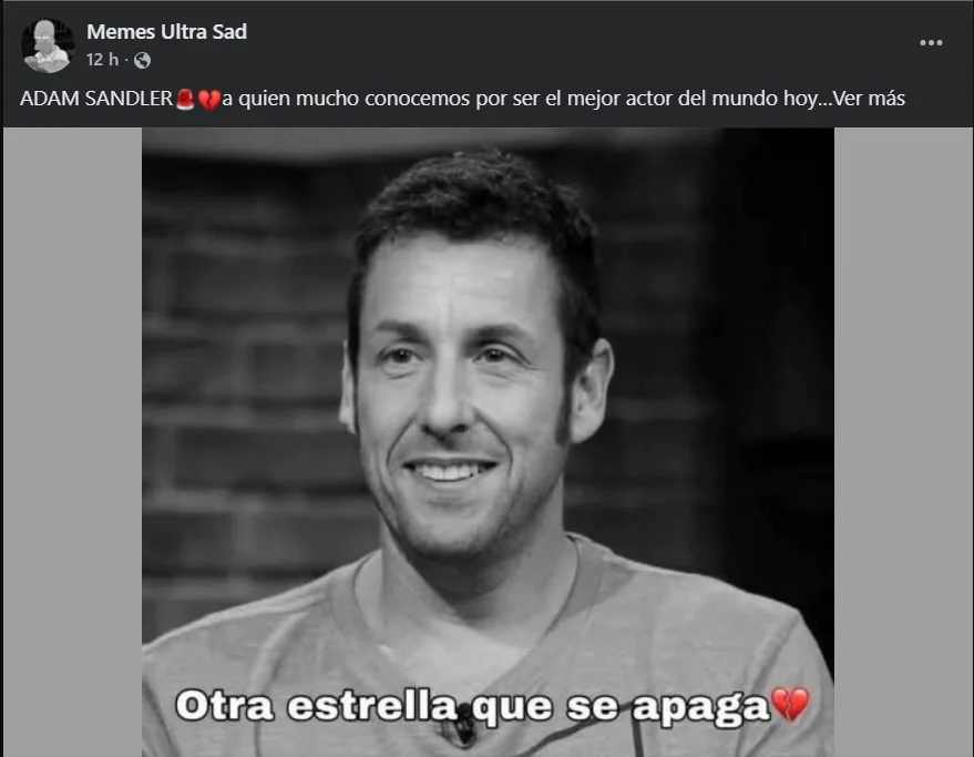 Adam Sandler murió 