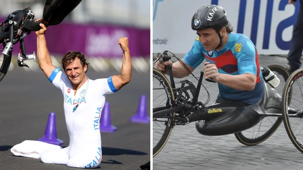 Collage de fotos de Alex Zanardi 